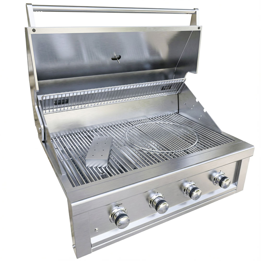 Ruby Elite Pro Trio™ Post Mount — 4-Burner + Versa Burner + Companion Pro