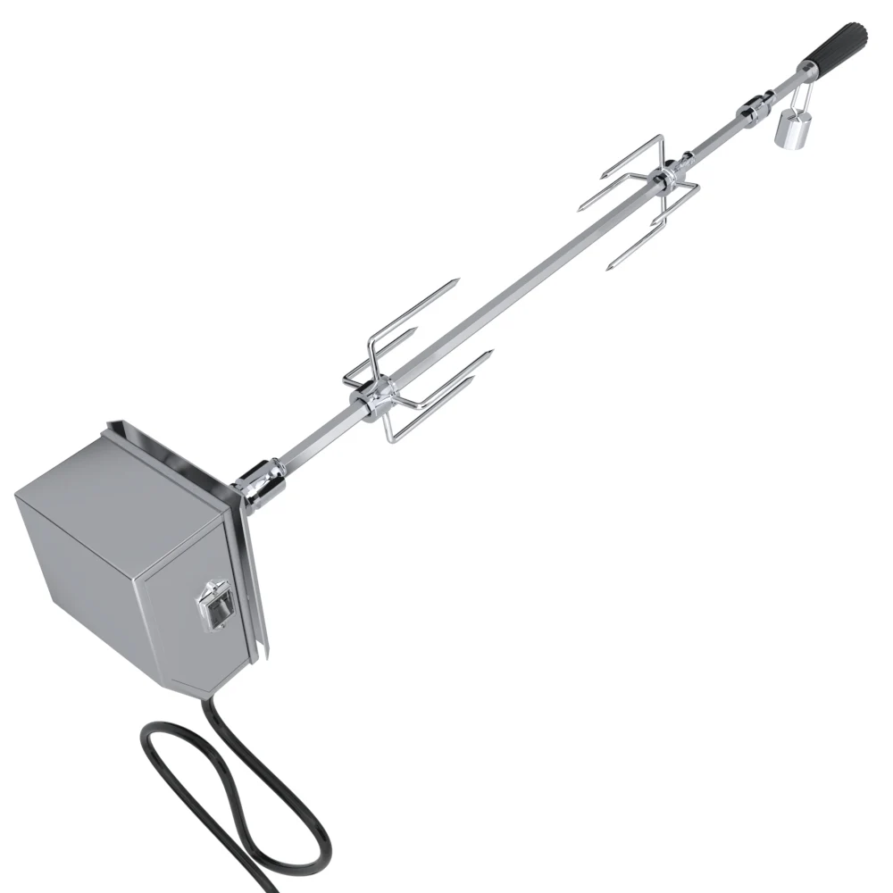Sunstone Stainless Steel Rotisserie Kit w/Mounting Bracket - Rack for 28" Sunstone/OCS Saphhire Grill P-Wrack-3B