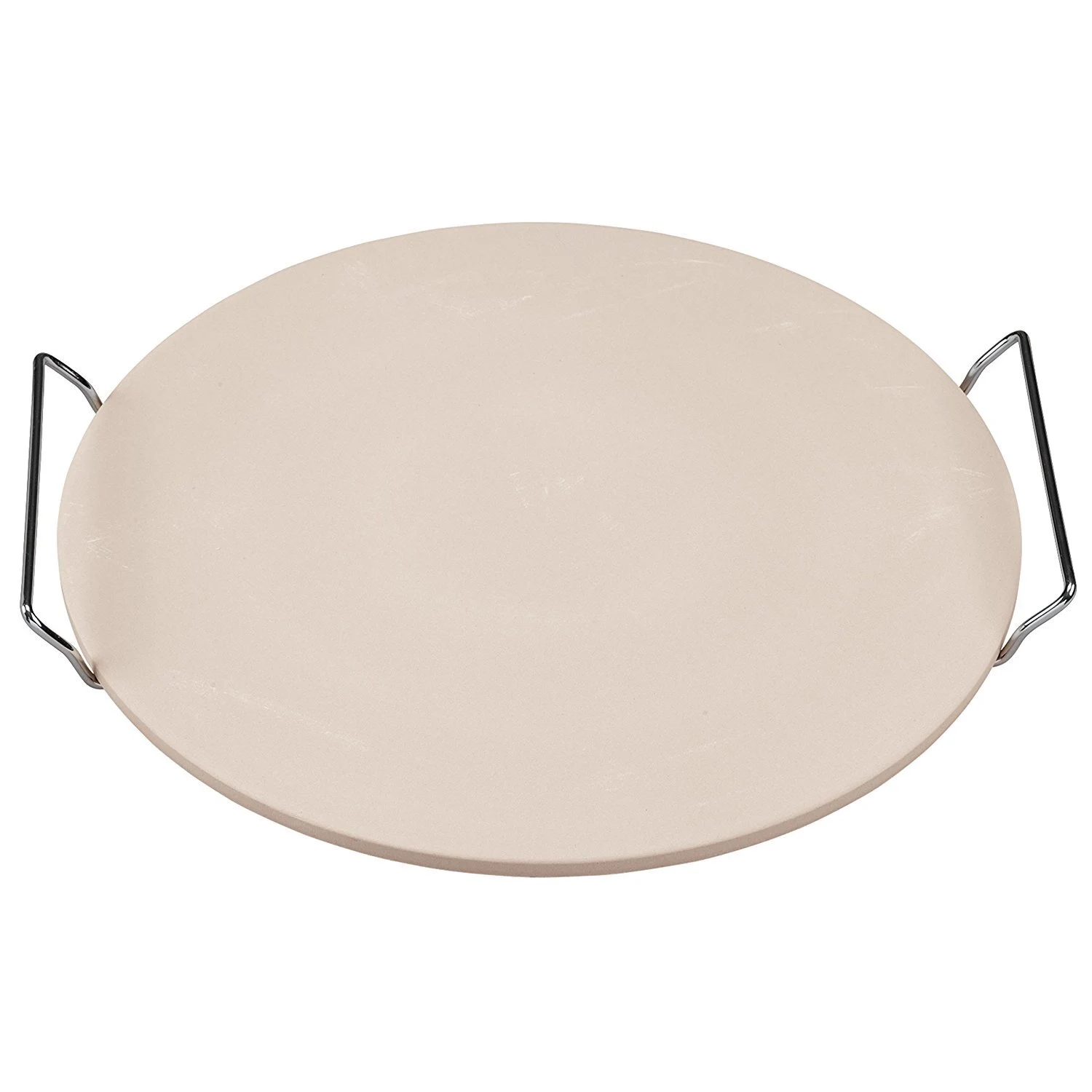 15" Diameter Ceramic Pizza Stone with Rack