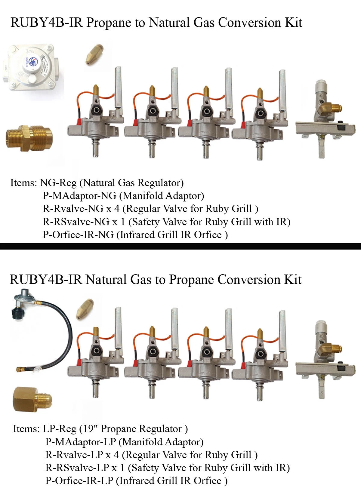 Conversion Kit for Ruby4BIR -36" Gas Grill