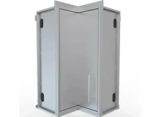 12" x 12" Full Height 360 Swivel Door Corner Cabinet w/Three Shelves - SWC12SLS