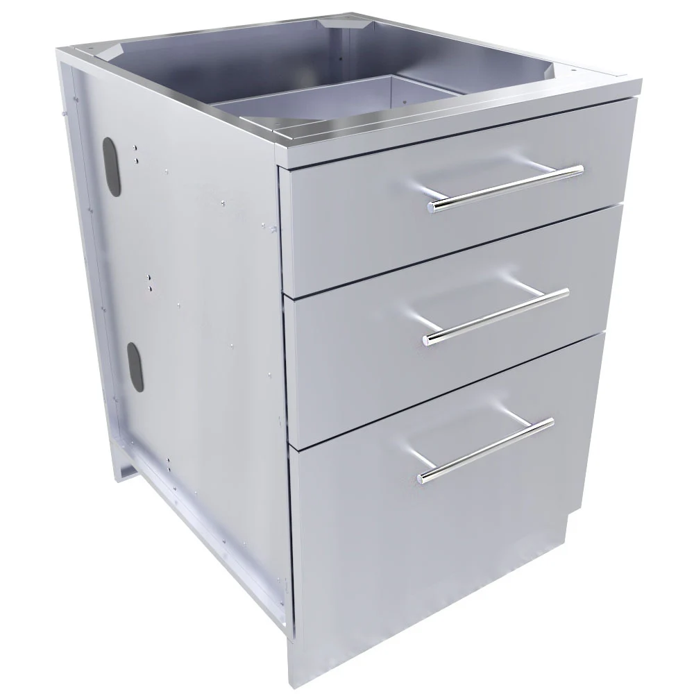 24" Large Triple Drawer Base Cabinet - Item No. SBC24STD