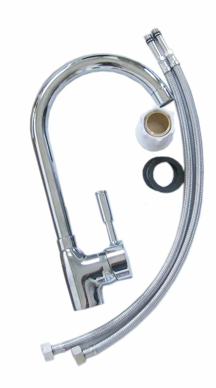 Polished Chrome Outdoor Hot & Cold Water Faucet - P-FHC