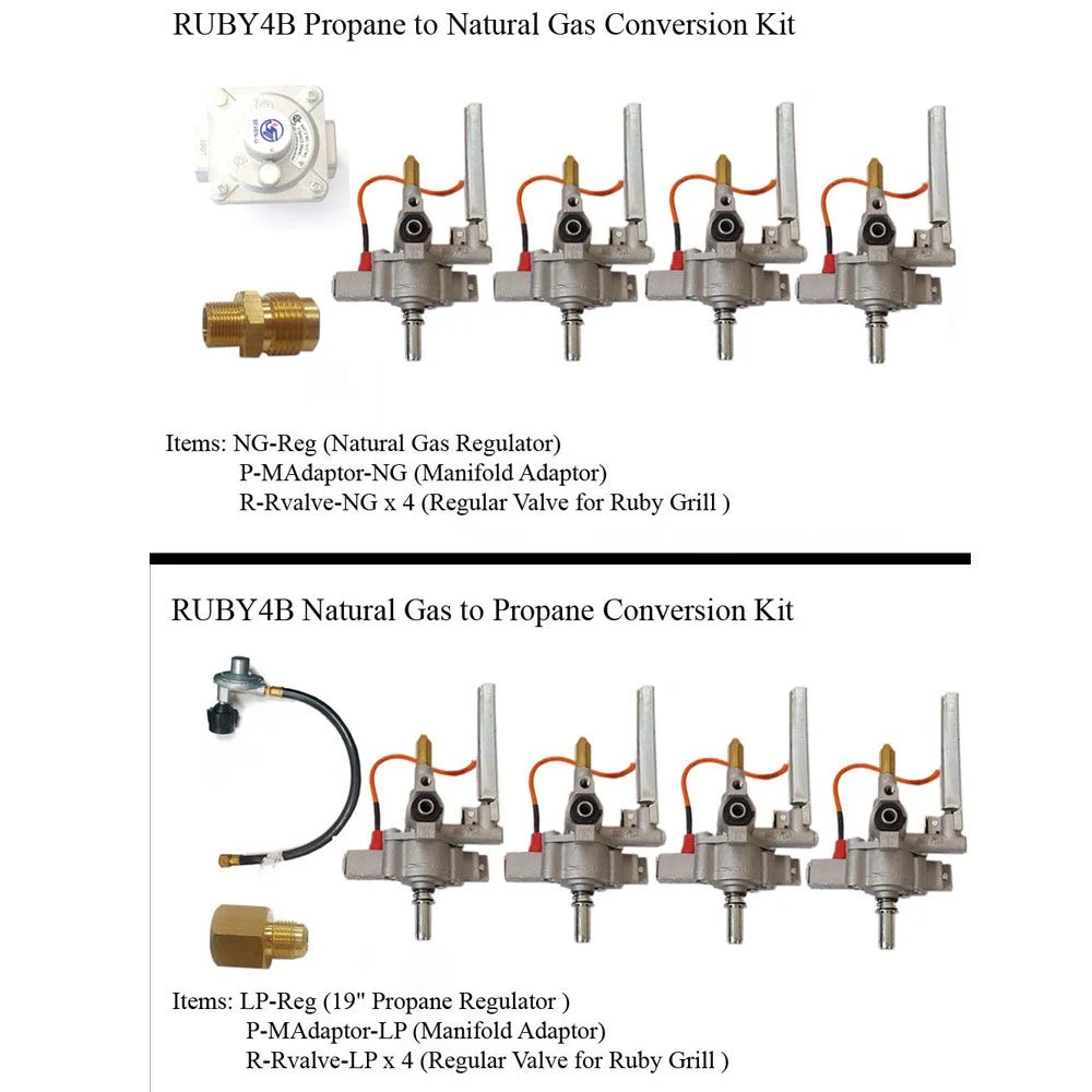 Gas Conversion Kit for 36" Ruby4B Grill - Gas Conversion from NG to LP