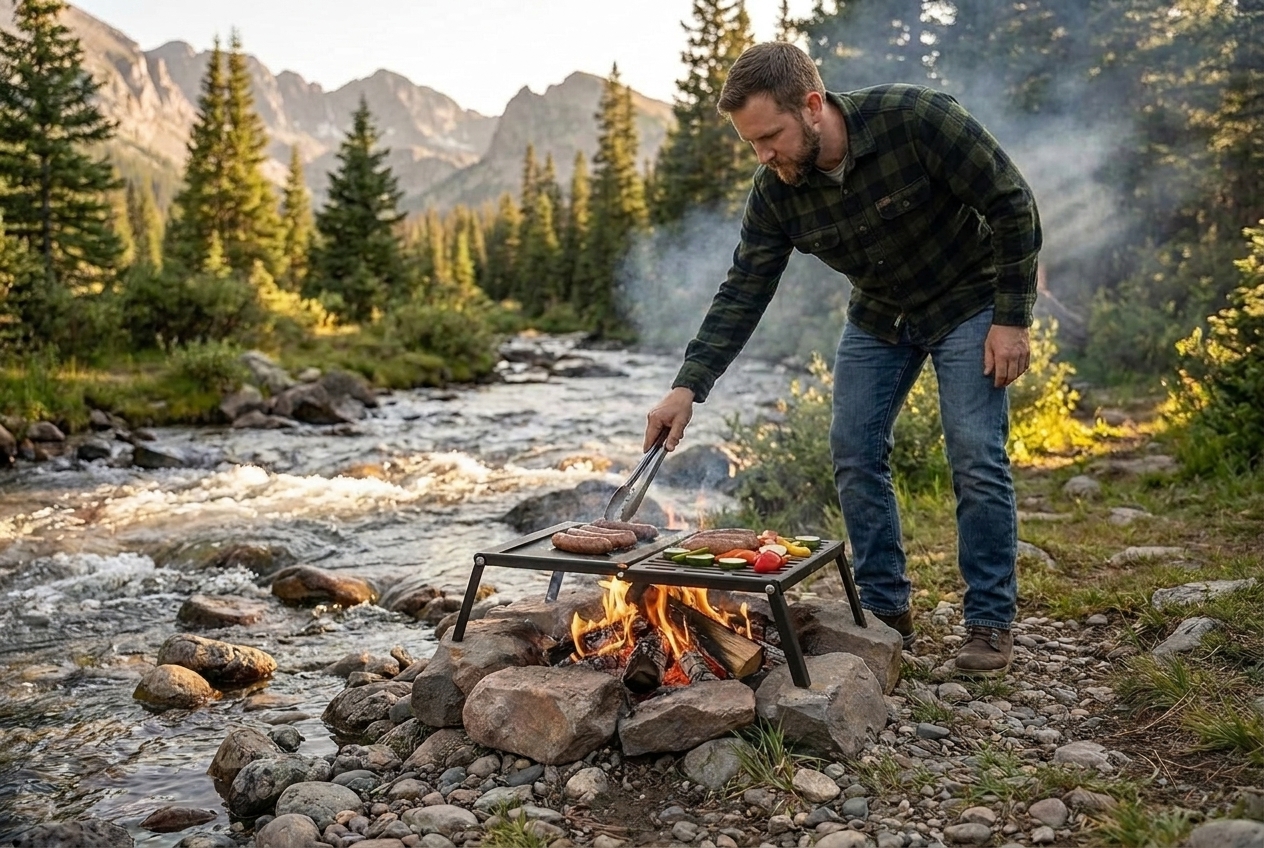 Fold-Out Grill & Griddle Combo, photo 1