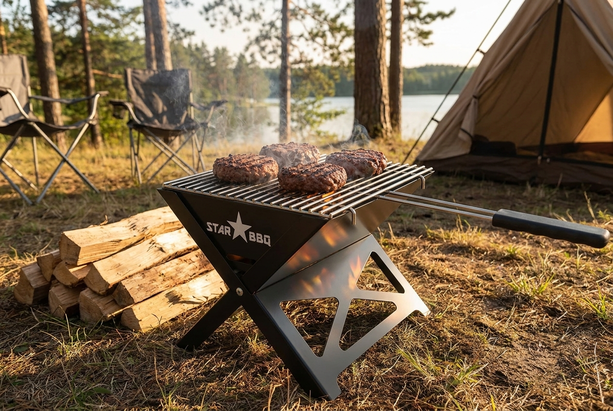 Folding A-Frame Camper Grill, photo 7