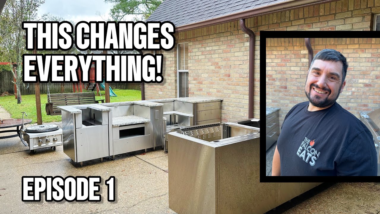 Building an Outdoor Kitchen with The Falcon Eats: Delivery, Unpacking and Picking Granite