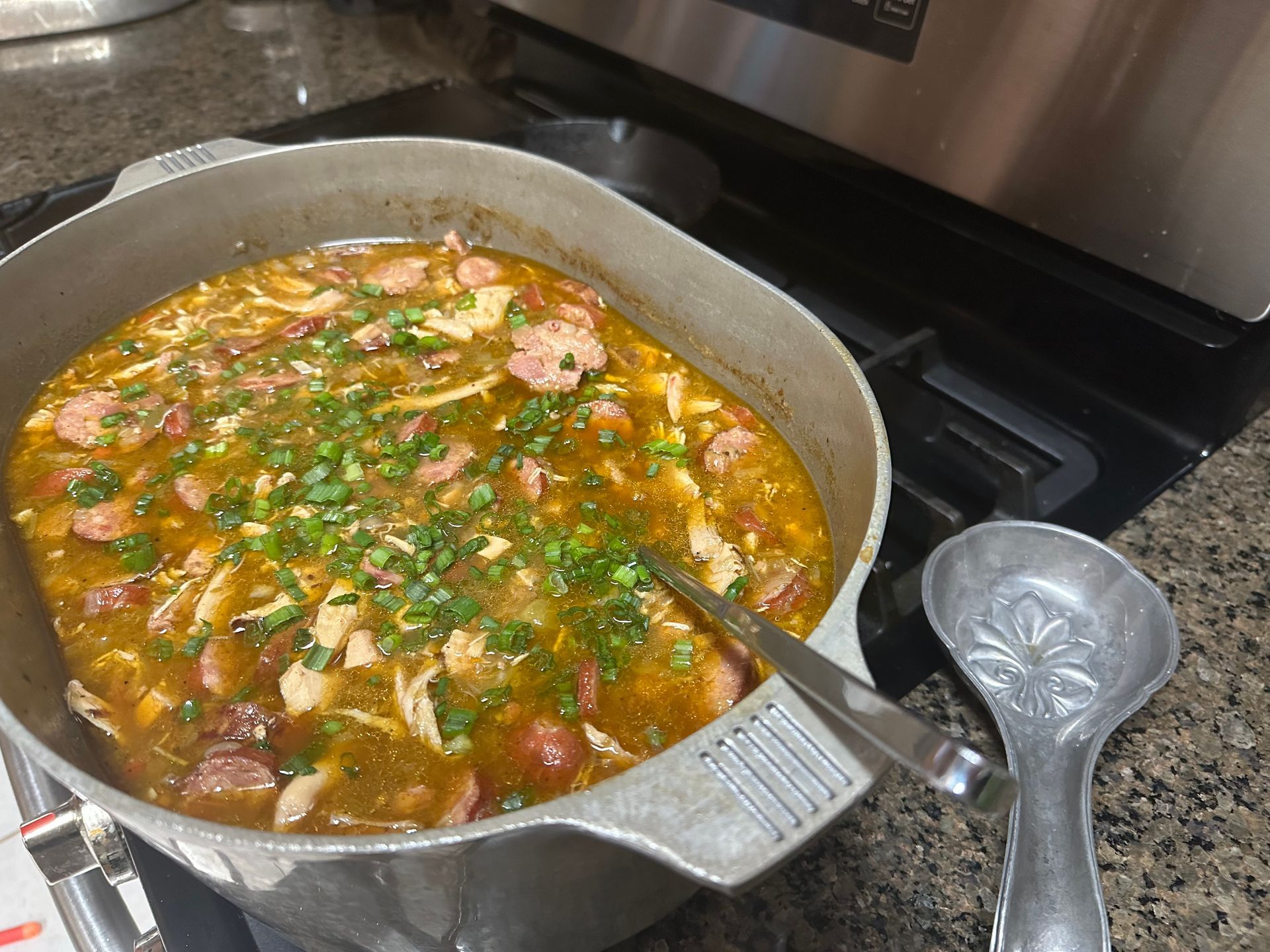 Rouxless Chicken and Sausage Gumbo: The Falcon Eats' Keto Take on a Cajun Classic