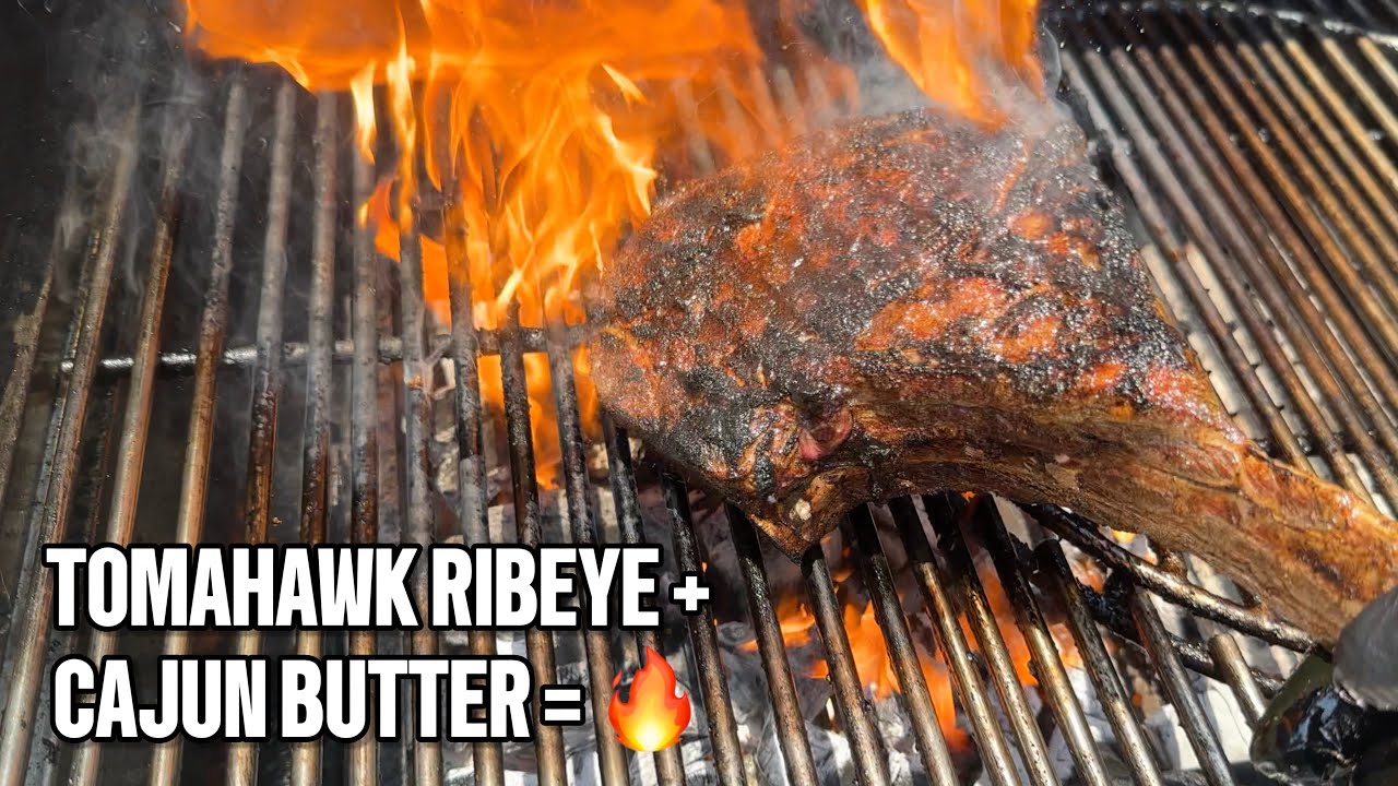 Steak Night with The Falcon Eats: Tomahawk Ribeye with Cajun Butter and Steak and Eggs